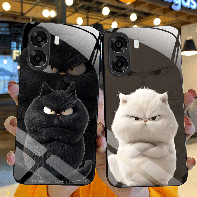 Shelly - Hard Gehard Glas Case Voor OPPO