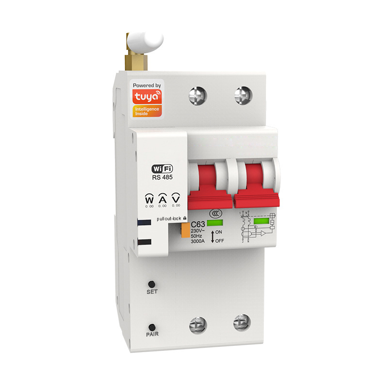 Tuya Smart - Slimme wifi-stroomonderbreker 2P 10A tot 100A