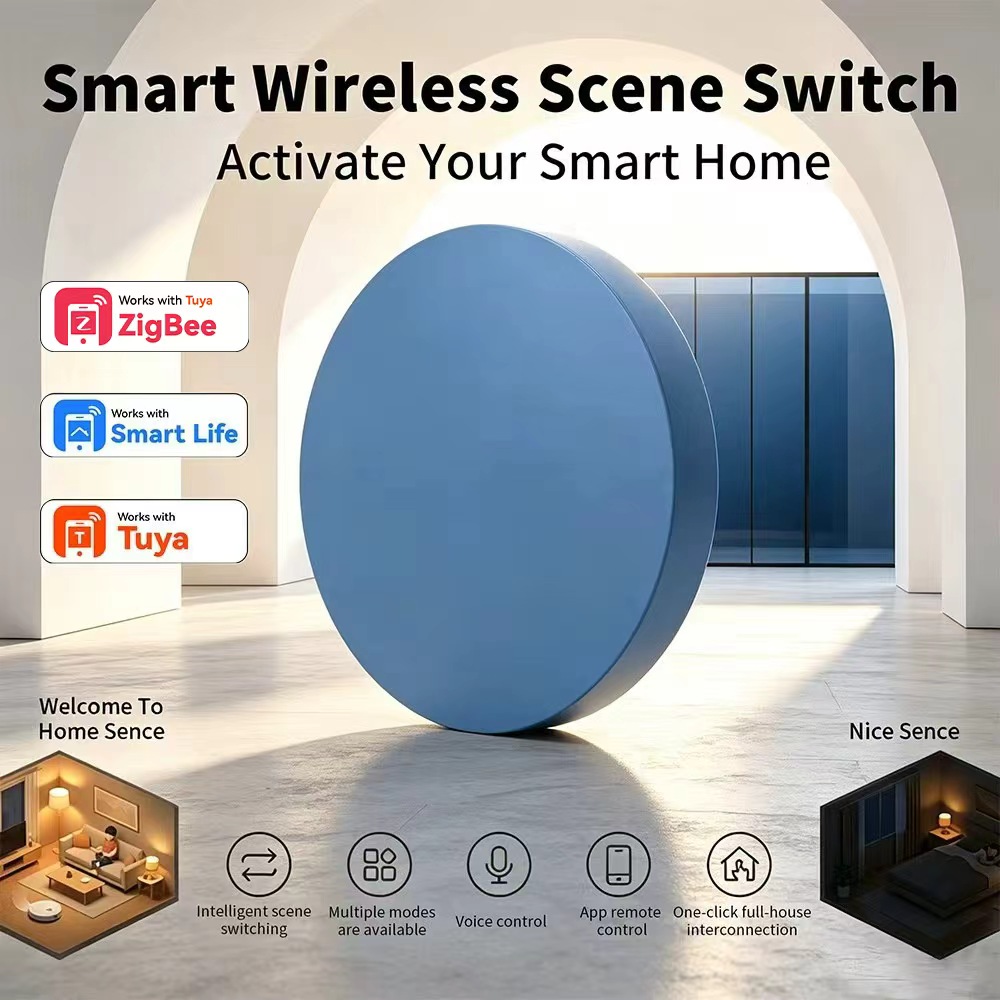 Home Assistant Tuya - HIMOJO Zigbee Smart Scene drukknop, compatibel