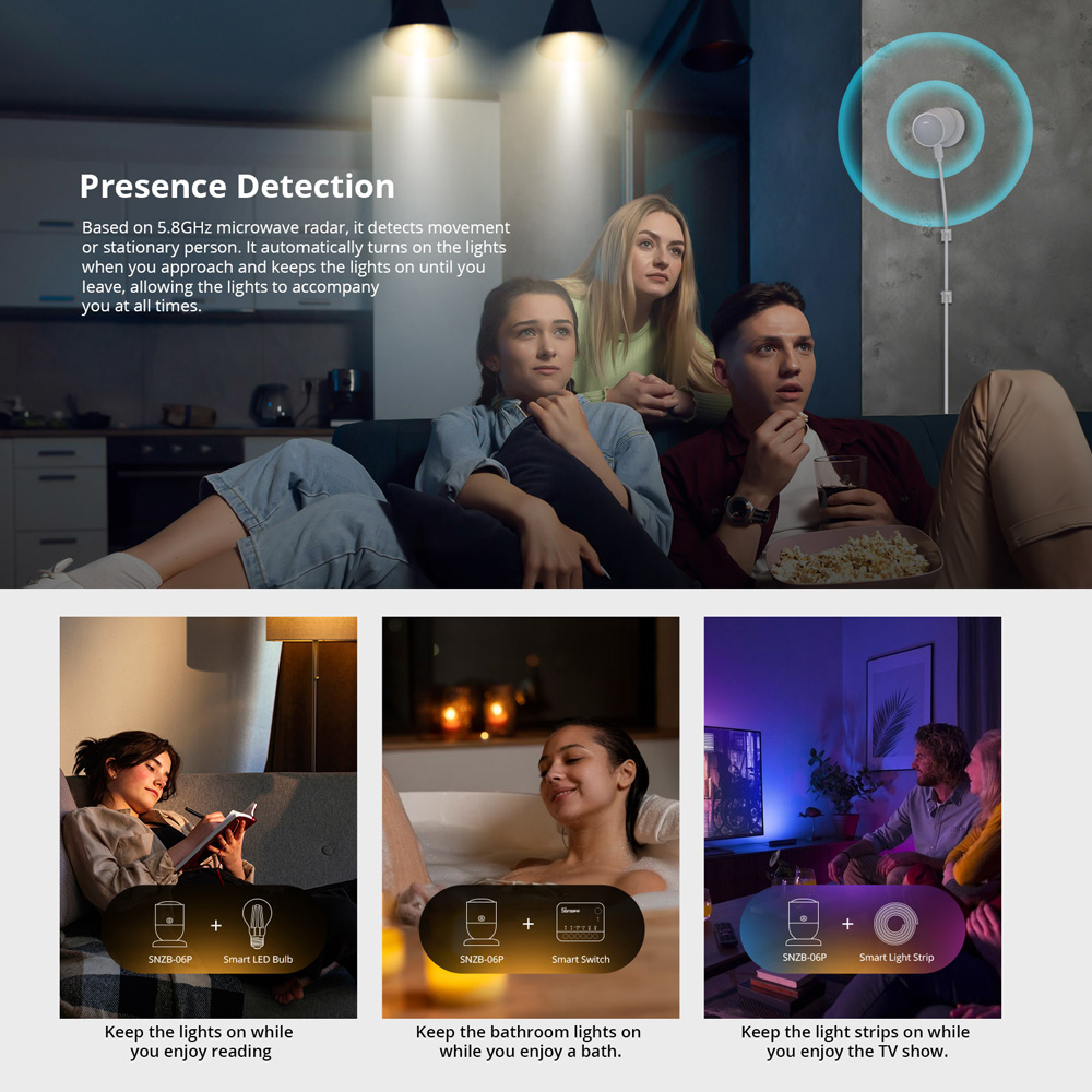 SONOFF SNZB-06P Zigbee Menseli - Sonoff Basic recensie en prijs