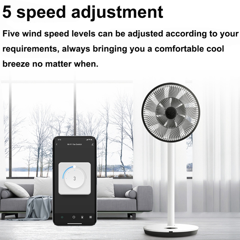 Smart Wifi Fan Switch 5 Speed  - Tuya Smart recensie en prijs