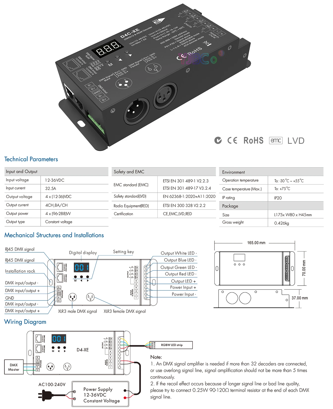 Skydance D4-XE 4-kanaals const - Tuya 4 Channel recensie en prijs